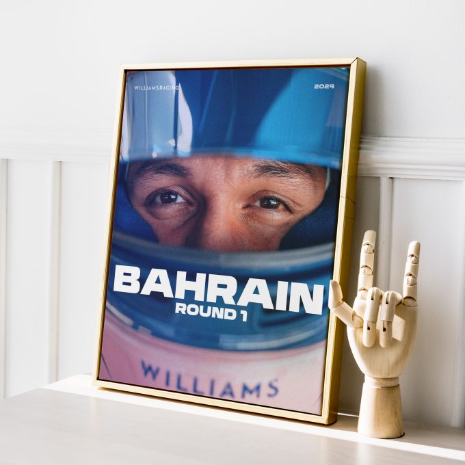 Bahrain 2024 Williams F1 Poster