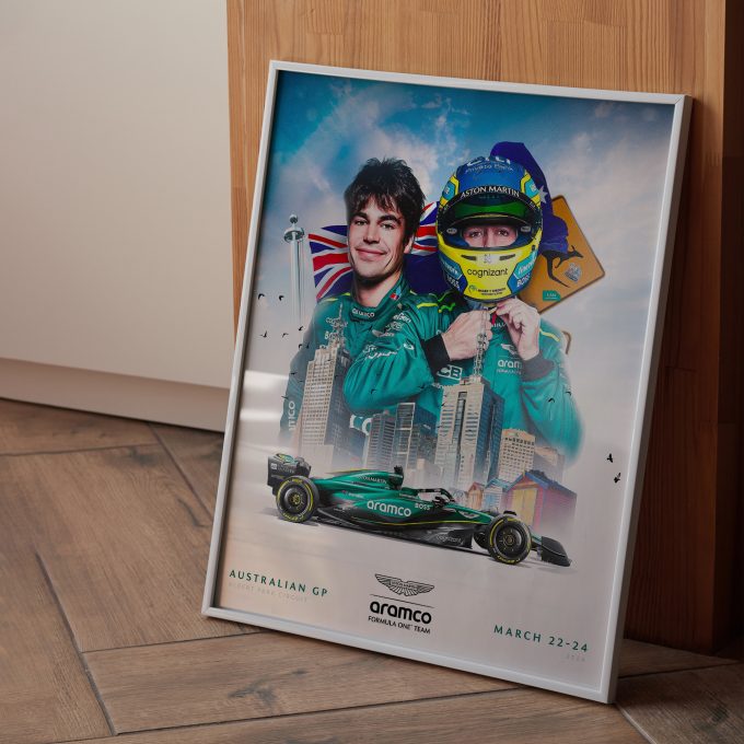 Australia 2024 Aston Martin F1 Poster