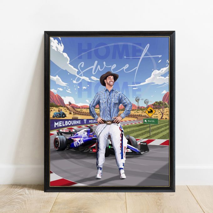 Australia 2024 Racing Bulls F1 Poster