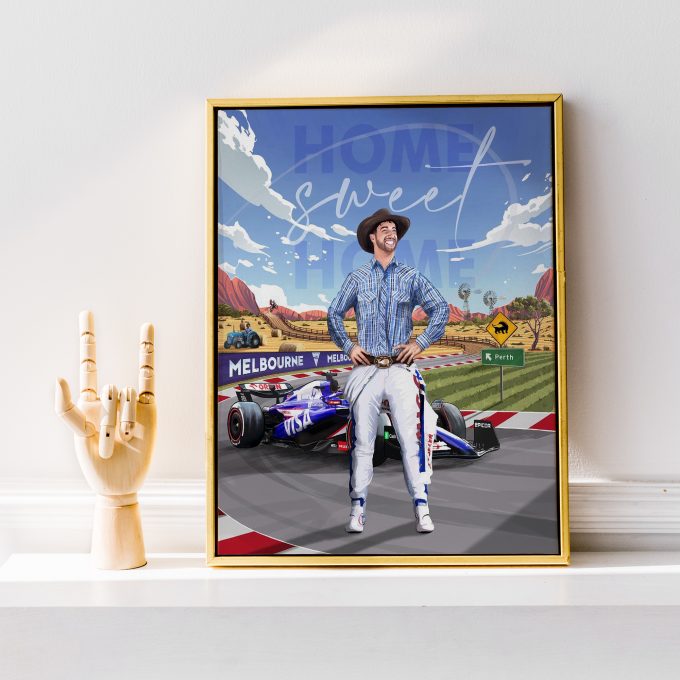 Australia 2024 Racing Bulls F1 Poster