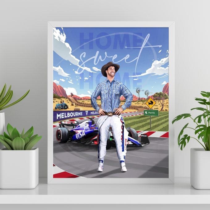 Australia 2024 Racing Bulls F1 Poster