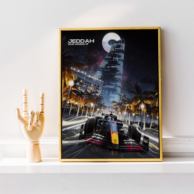 Saudi Arabia 2024 Red Bull F1 Poster