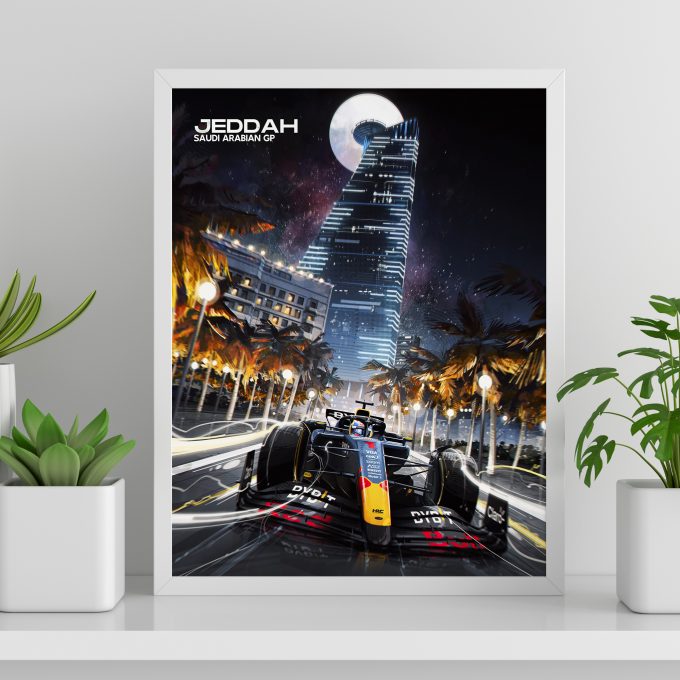 Saudi Arabia 2024 Red Bull F1 Poster