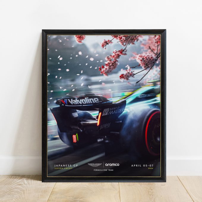 Japan 2024 Aston Martin F1 Poster