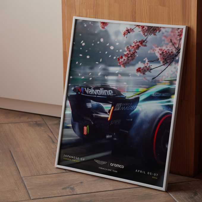 Japan 2024 Aston Martin F1 Poster