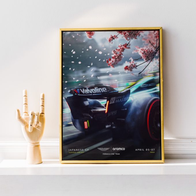 Japan 2024 Aston Martin F1 Poster