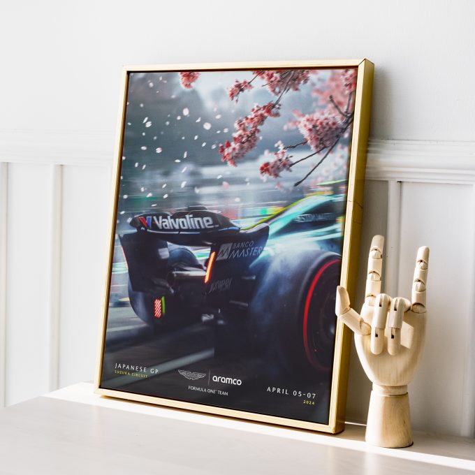 Japan 2024 Aston Martin F1 Poster