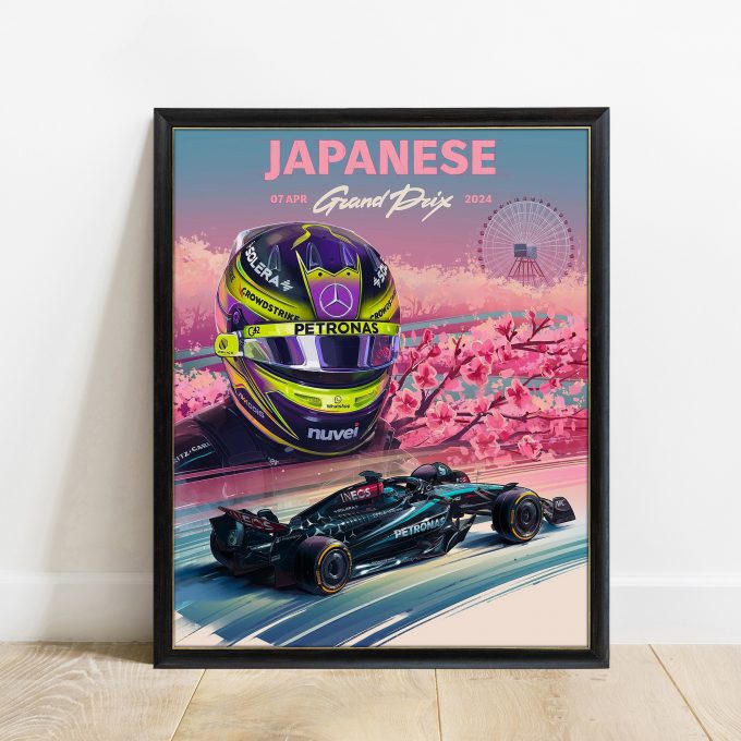 Japan 2024 Mercedes F1 Poster