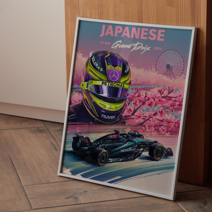 Japan 2024 Mercedes F1 Poster