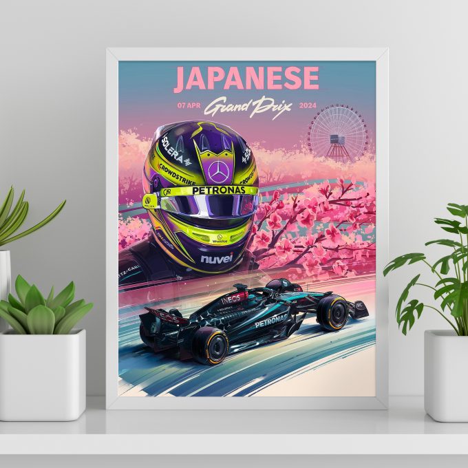 Japan 2024 Mercedes F1 Poster