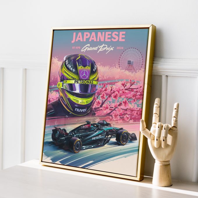 Japan 2024 Mercedes F1 Poster