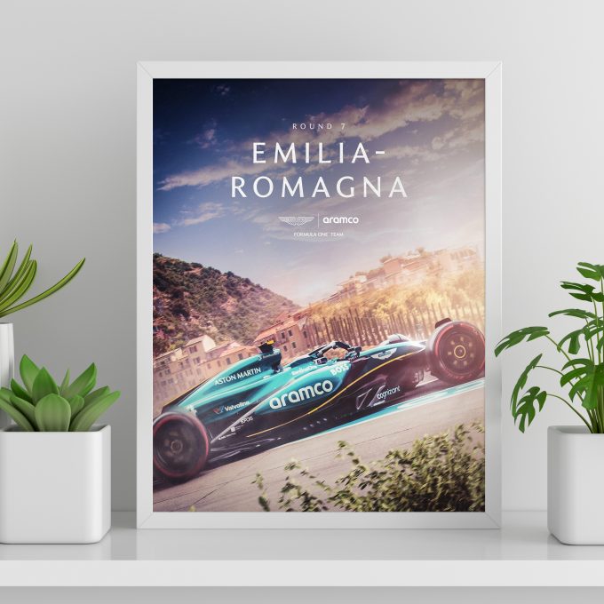 Emilia Romagna 2024 Aston Martin F1 Poster