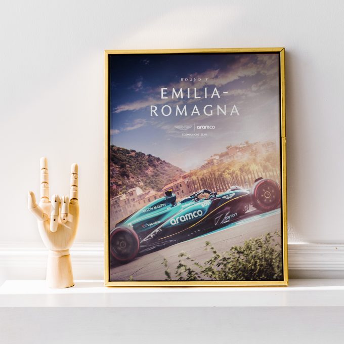 Emilia Romagna 2024 Aston Martin F1 Poster