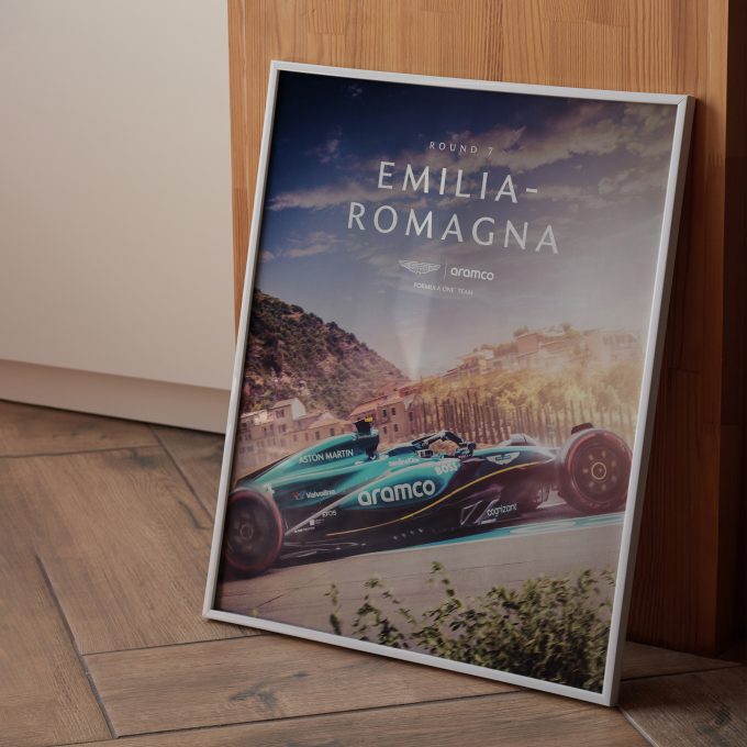 Emilia Romagna 2024 Aston Martin F1 Poster