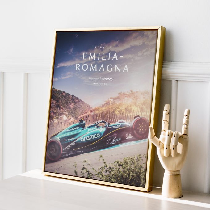 Emilia Romagna 2024 Aston Martin F1 Poster