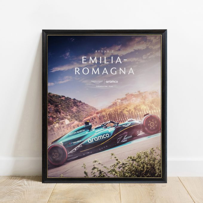 Emilia Romagna 2024 Aston Martin F1 Poster