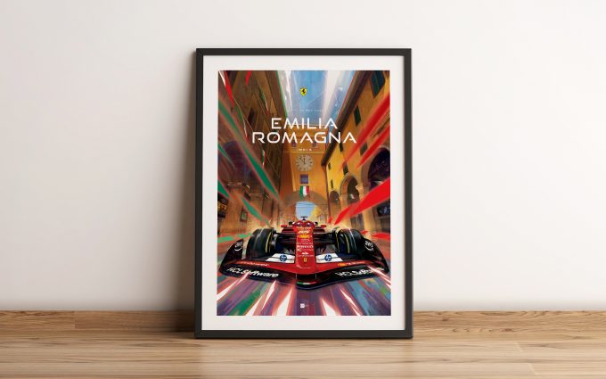 Emilia Romagna 2024 Ferrari F1 Poster