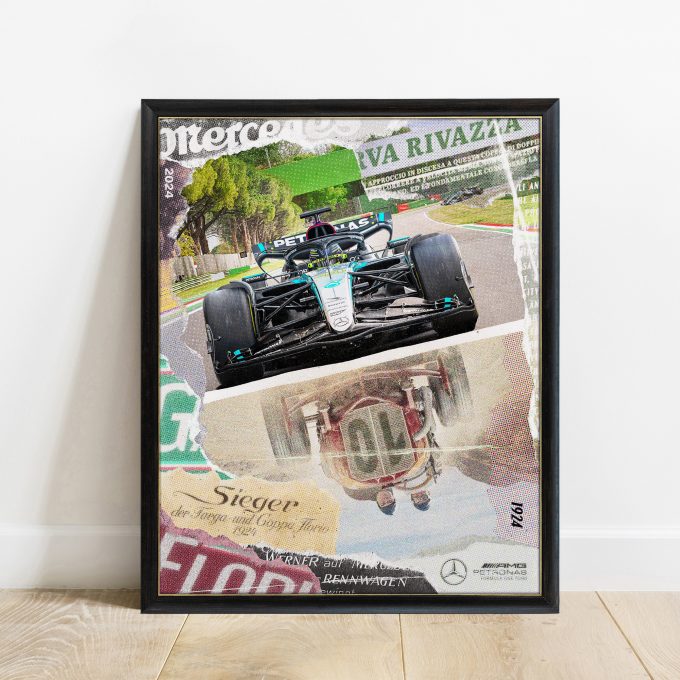 Emilia Romagna 2024 Mercedes F1 Poster