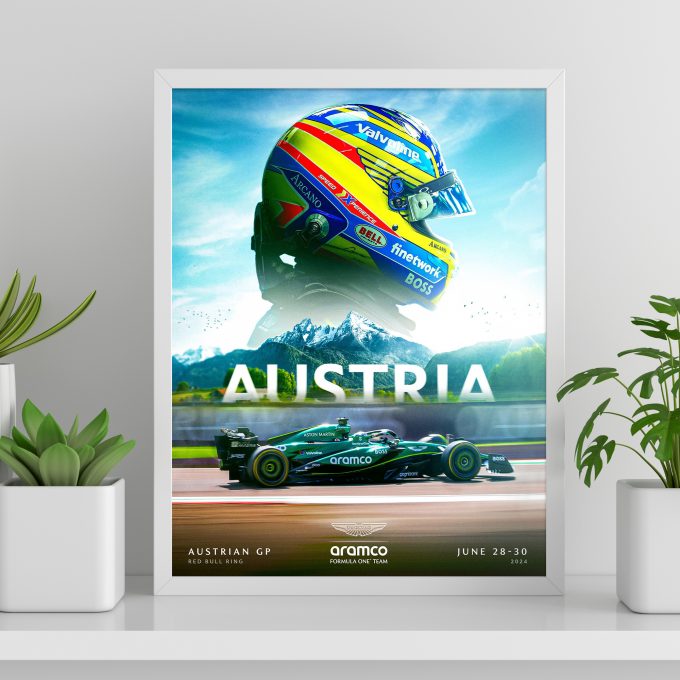 Austria 2024 Aston Martin F1 Poster