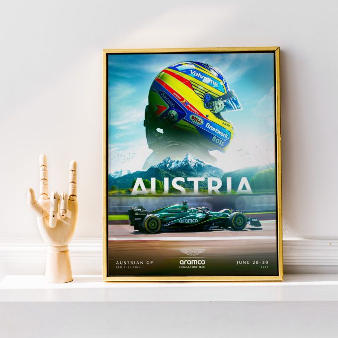 Austria 2024 Aston Martin F1 Poster