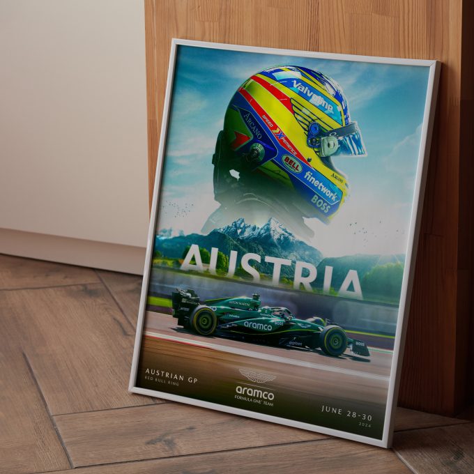 Austria 2024 Aston Martin F1 Poster