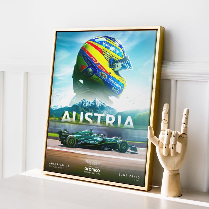 Austria 2024 Aston Martin F1 Poster