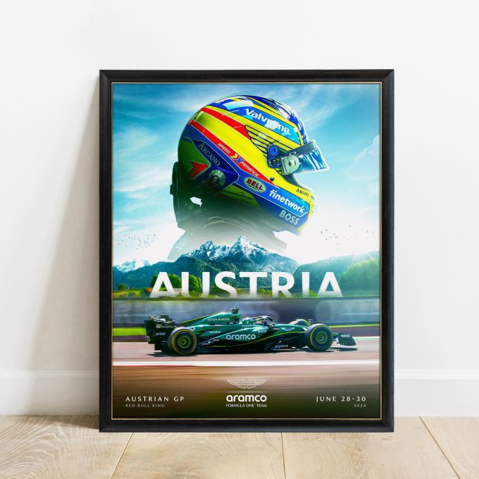 Austria 2024 Aston Martin F1 Poster