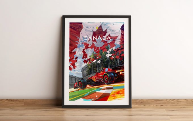 Canada 2024 Ferrari F1 Poster