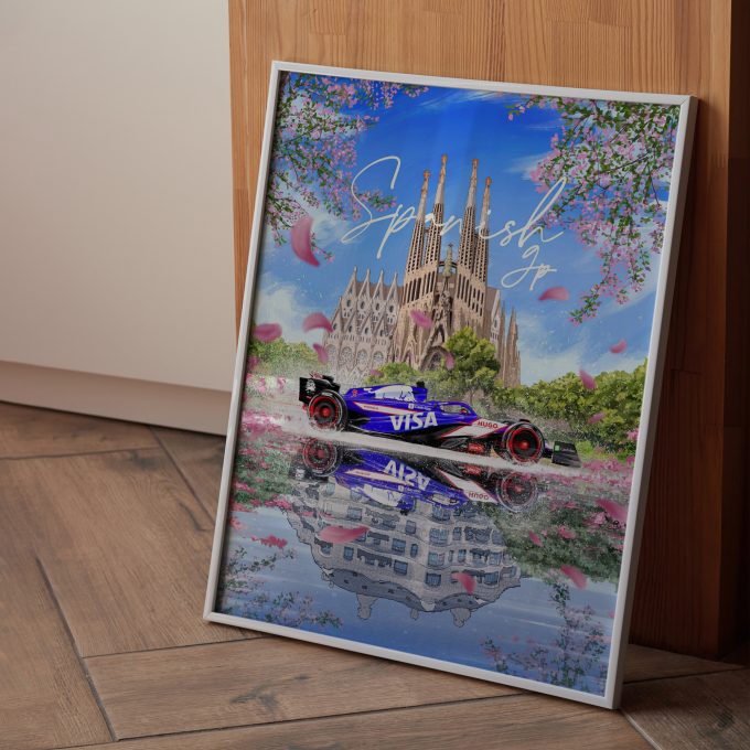 Spain 2024 Racing Bulls F1 Poster