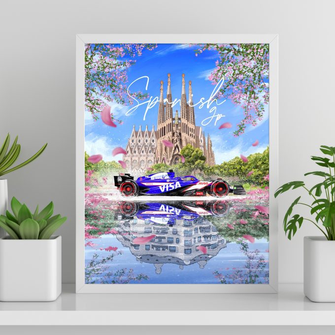 Spain 2024 Racing Bulls F1 Poster