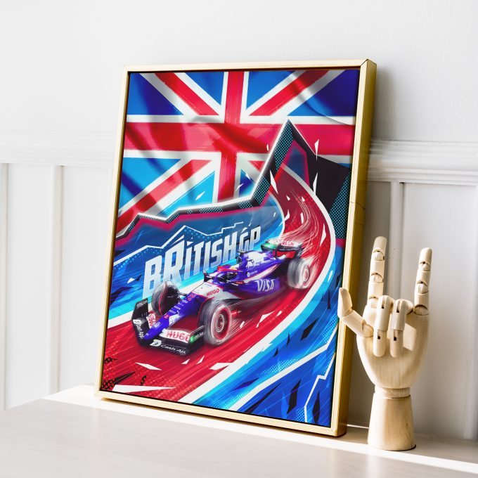 Great Britain 2024 Racing Bulls F1 Poster