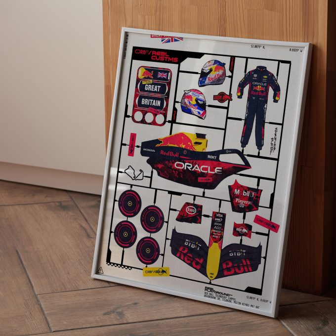 Great Britain 2024 Red Bull F1 Poster