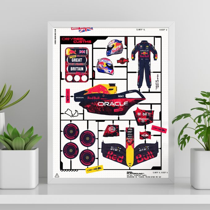 Great Britain 2024 Red Bull F1 Poster