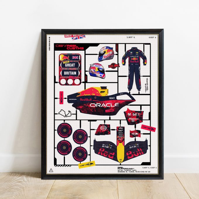 Great Britain 2024 Red Bull F1 Poster