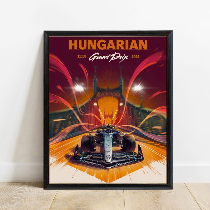 Hungary 2024 Mercedes F1 Poster