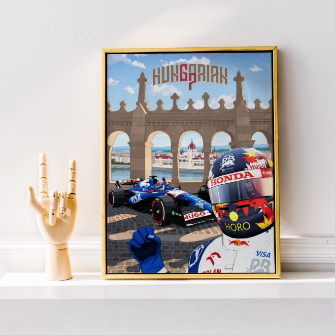 Hungary 2024 Racing Bulls F1 Poster