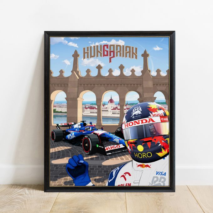 Hungary 2024 Racing Bulls F1 Poster