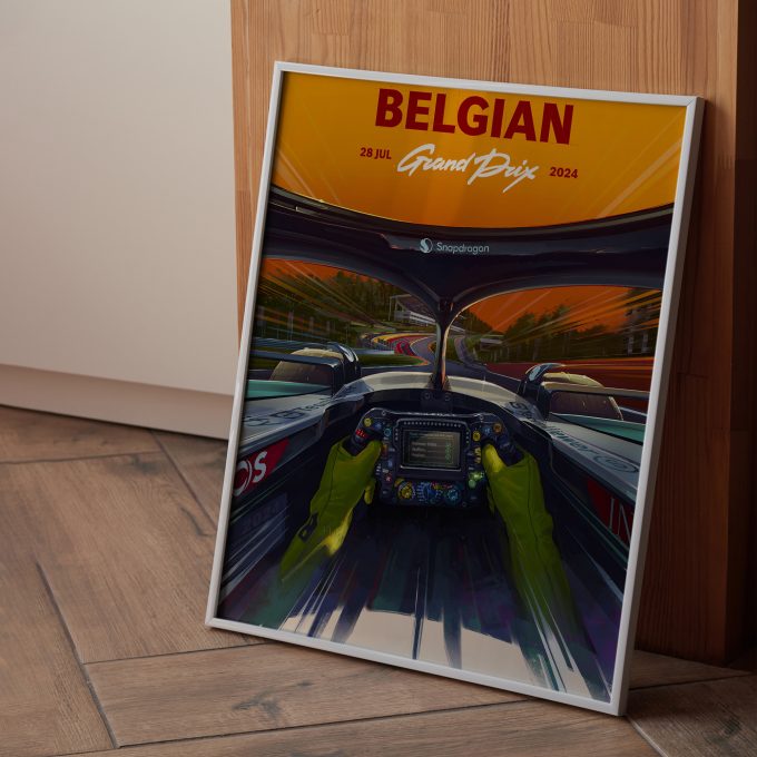 Belgium 2024 Mercedes F1 Poster