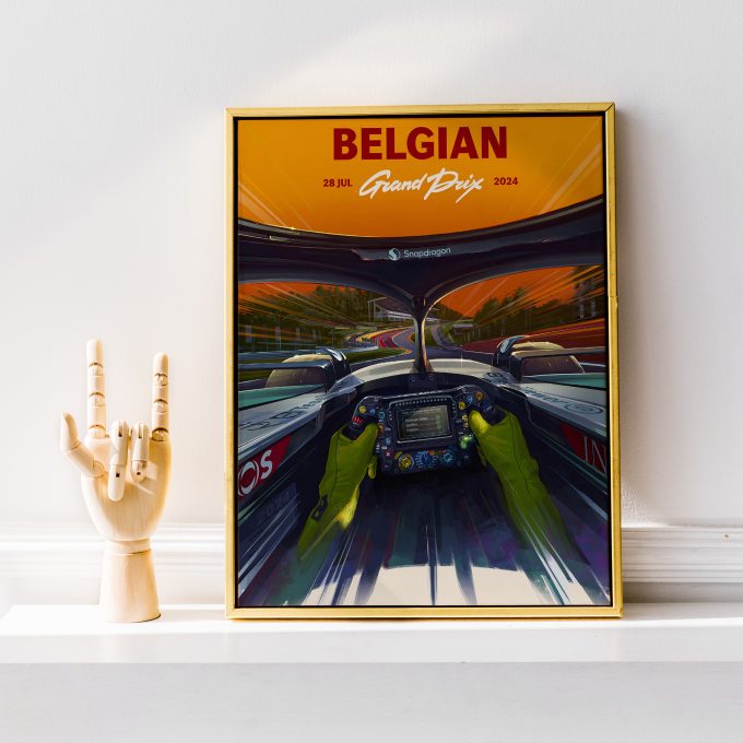 Belgium 2024 Mercedes F1 Poster