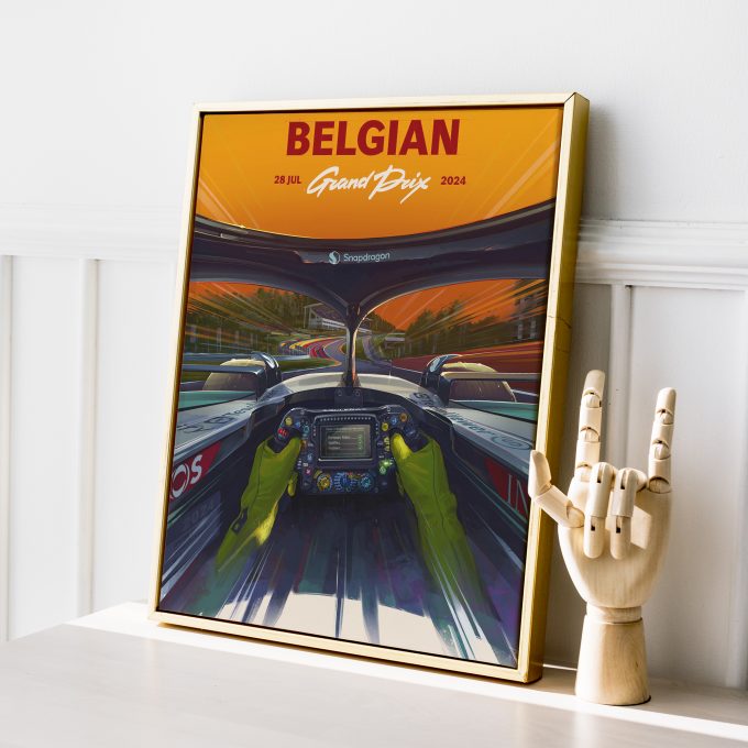 Belgium 2024 Mercedes F1 Poster