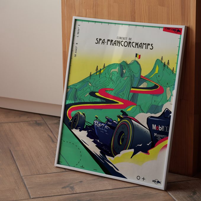 Belgium 2024 Red Bull F1 Poster