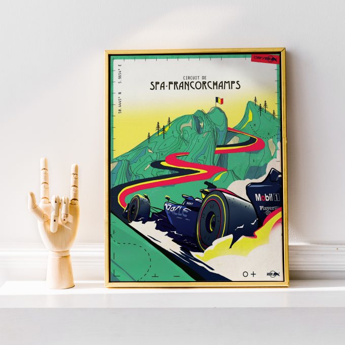 Belgium 2024 Red Bull F1 Poster