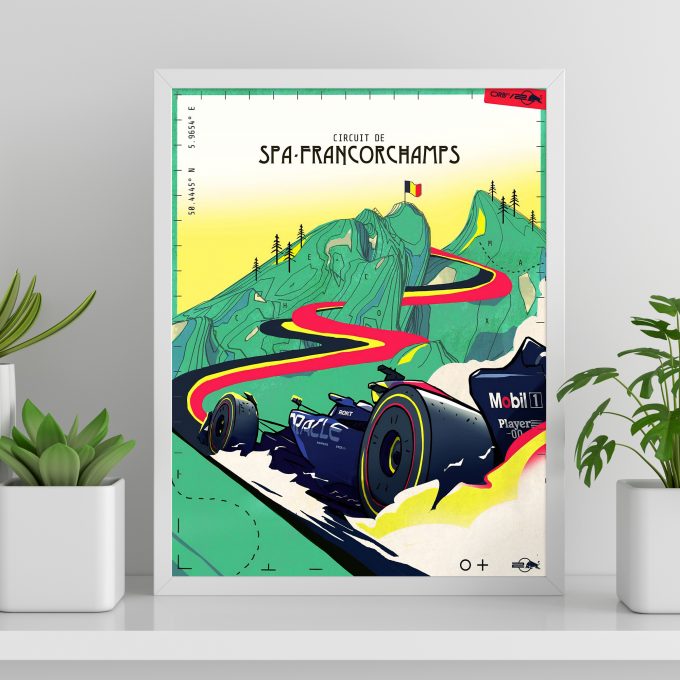 Belgium 2024 Red Bull F1 Poster