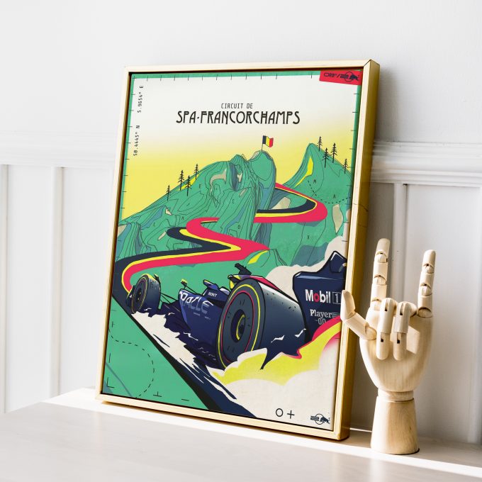 Belgium 2024 Red Bull F1 Poster