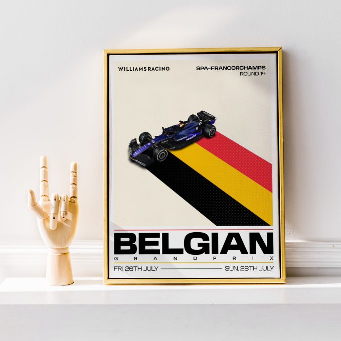 Belgium 2024 Williams F1 Poster