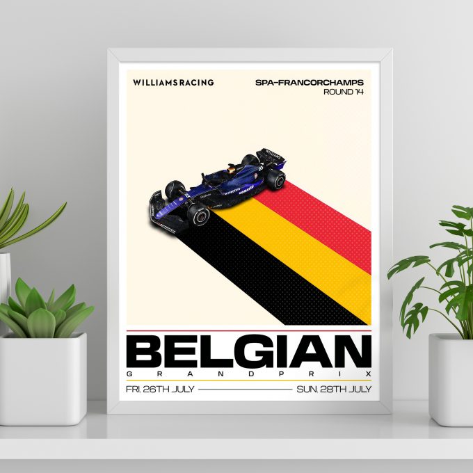 Belgium 2024 Williams F1 Poster