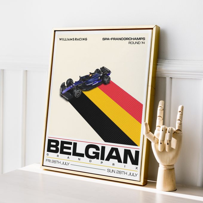 Belgium 2024 Williams F1 Poster