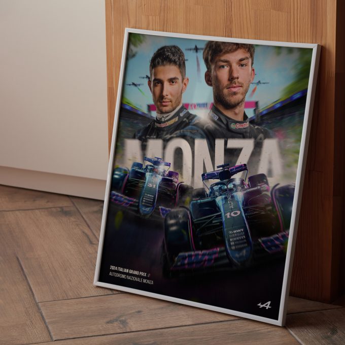 Italy 2024 Alpine F1 Poster