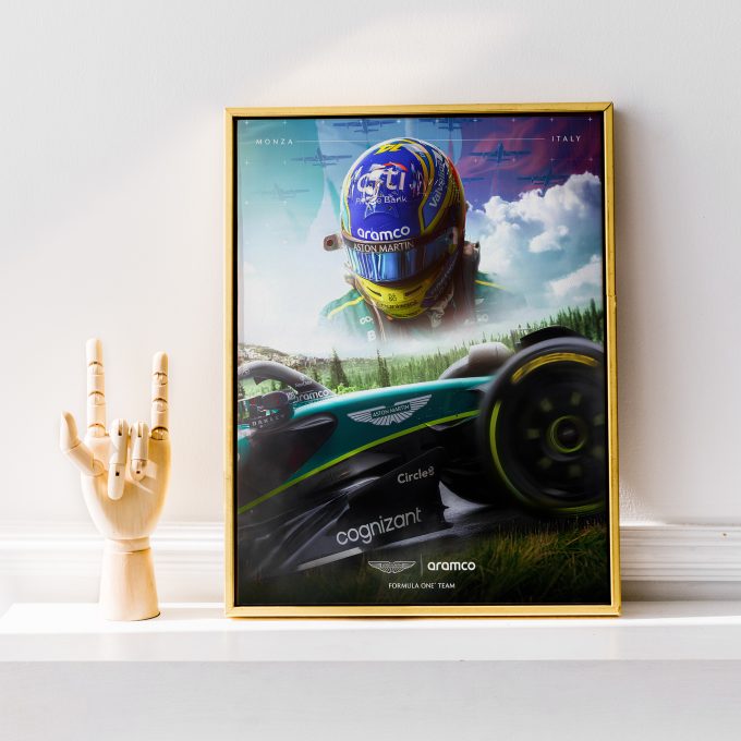 Italy 2024 Aston Martin F1 Poster