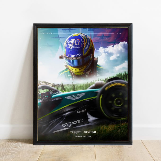 Italy 2024 Aston Martin F1 Poster